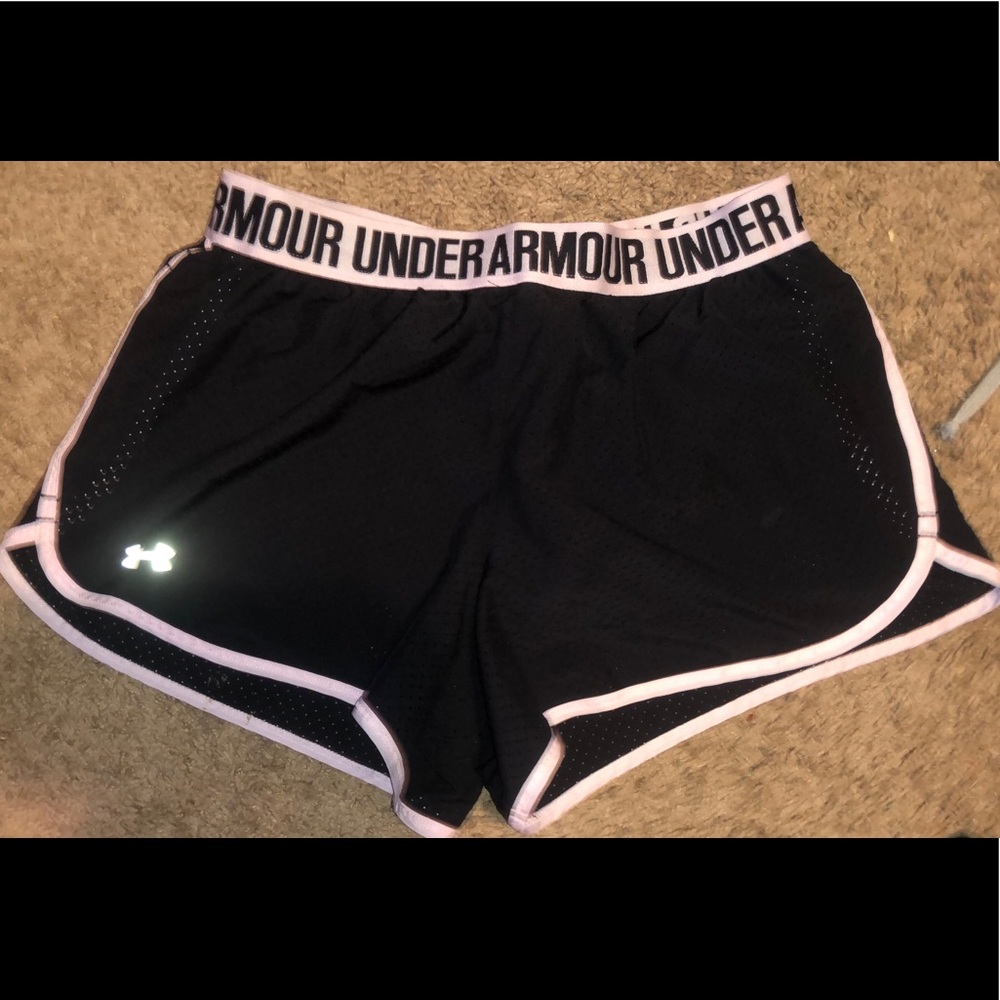 Women’s Under Armour shorts and women’s Nike shorts.